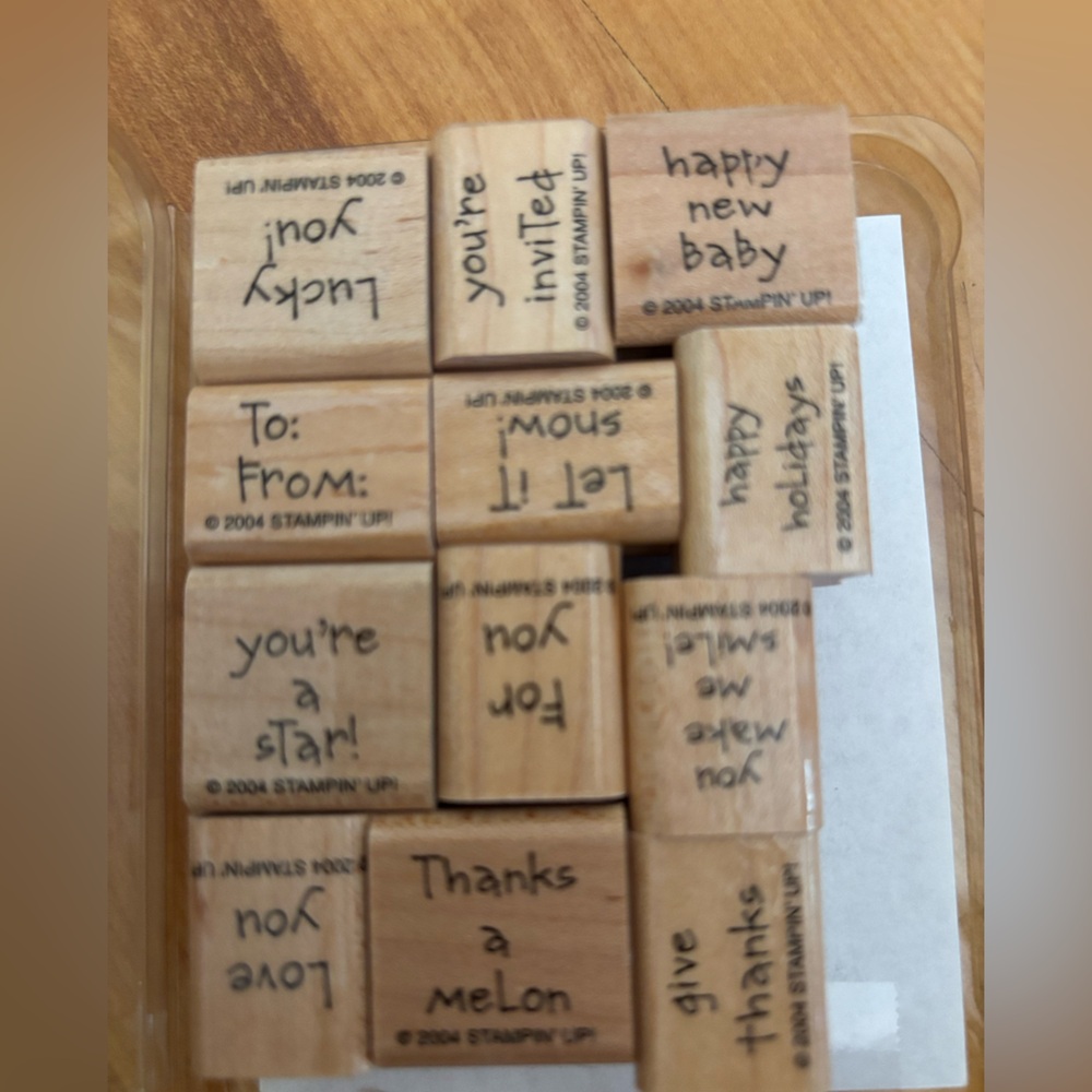 Stampin’ Up Set of Rubber Stamps